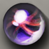 Фиолетовый мраморный шарик