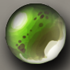 Зелёный мраморный шарик