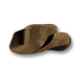 Коричневая шляпа из оленьей кожи