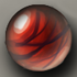 Красный мраморный шарик