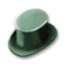 Зелёный шёлковый цилиндр